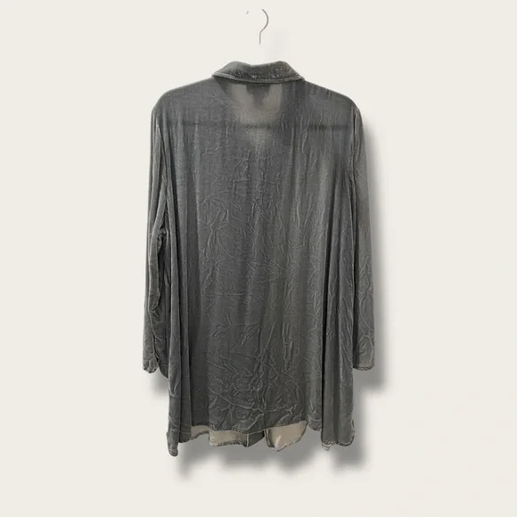Velvet Blue Gray Women's Top - Picture 2 of 4